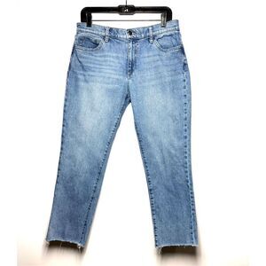 Joes Jeans The Niki High Rise Boyfriend Cropped Jeans Light Wash Denim Women 10